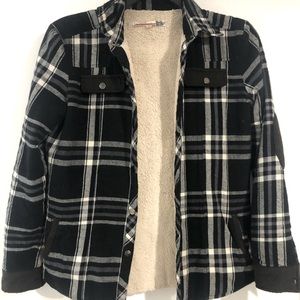 Vintage Havana Flannel fleeced lined Girls XL jacket